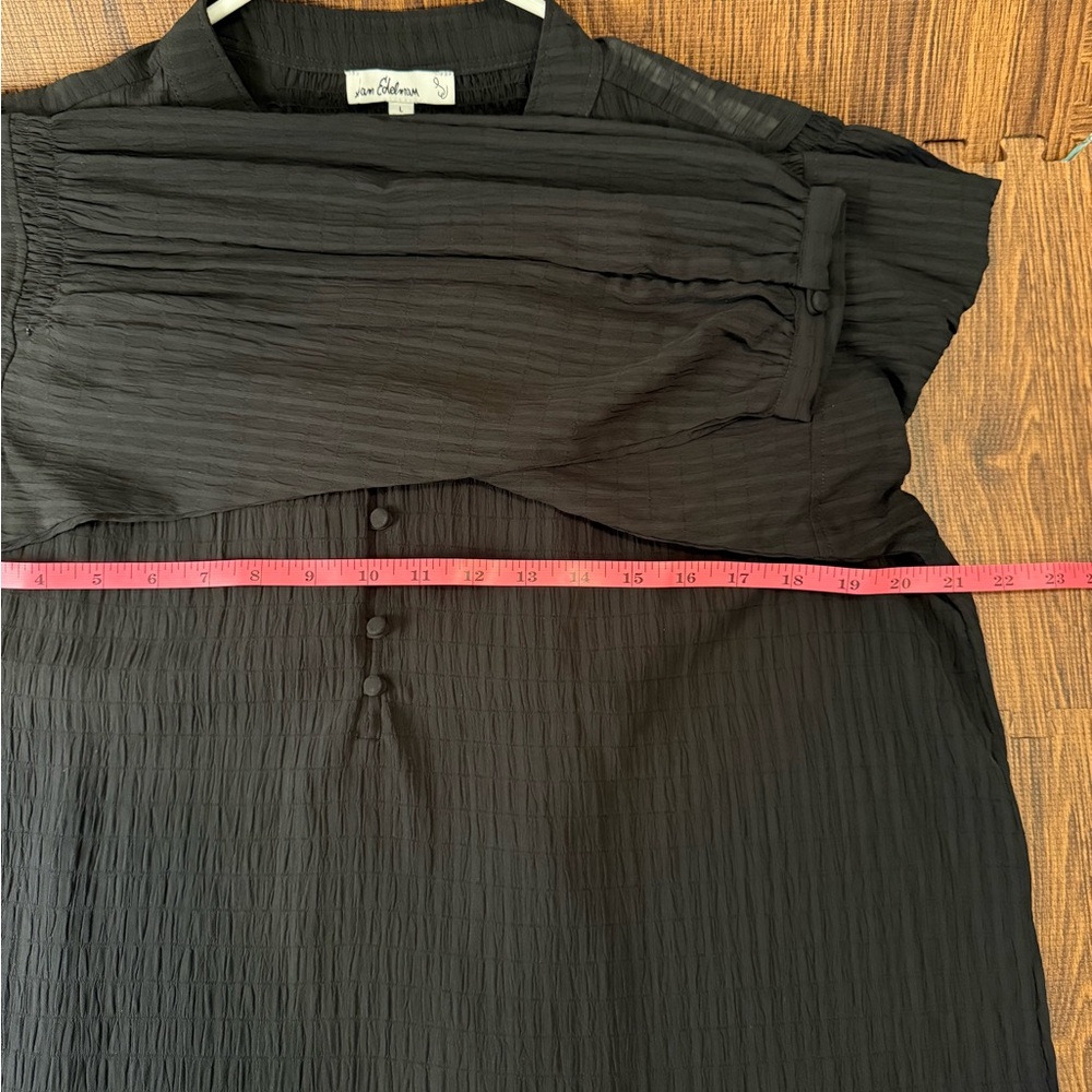 Sam Edelman Black Sheer Blouse | L - Picture 5 of 13
